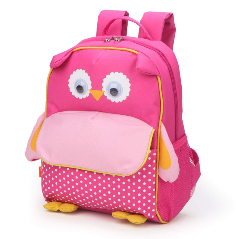 yodo Little Kids School Bag Pre-K Toddler Backpack with Name Tag and Chest Strap, Owl - Image 1